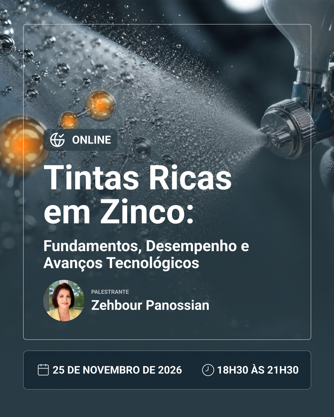 post Minievento Tintas ricas em zinco